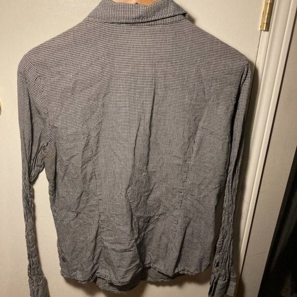 🦋 3/$25 Jacob Gingham Button-Up with Frills - Picture 15 of 15